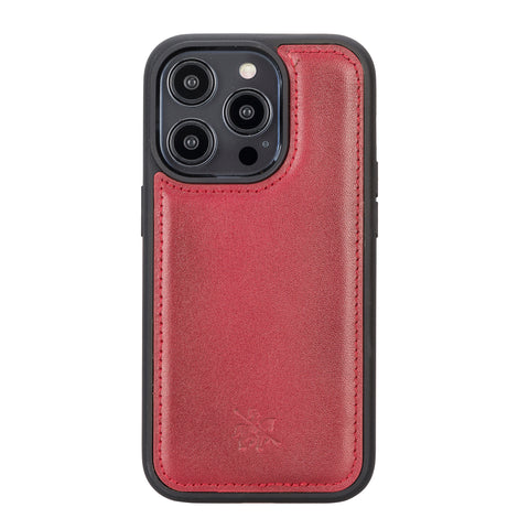Funda de cuero Lucca Snap On para iPhone 14 Pro