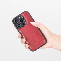 Lucca Snap On Leather Case for iPhone 14 Pro