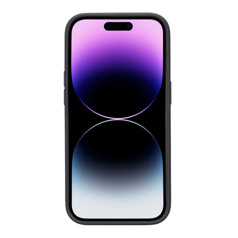 Funda de cuero Lucca Snap On para iPhone 14 Pro