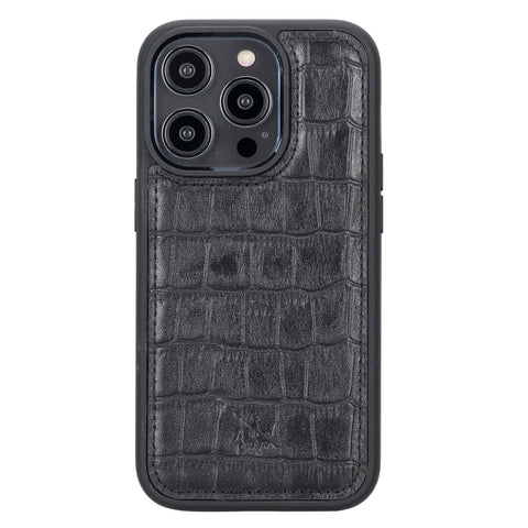 Funda de cuero Lucca Snap On para iPhone 14 Pro