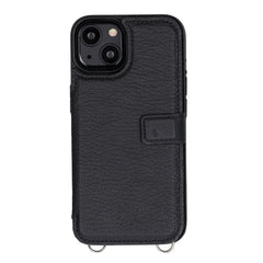 Fermo Funda de cuero para teléfono con billetera cruzada para iPhone 13