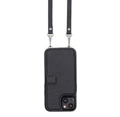 Fermo Funda de cuero para teléfono con billetera cruzada para iPhone 13