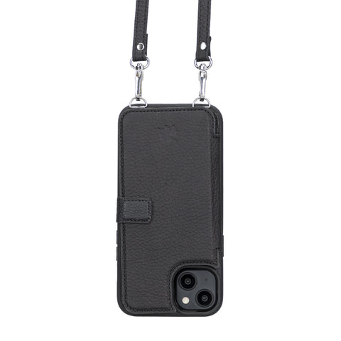 Fermo Leather Crossbody Wallet Phone Case for iPhone 14 Plus