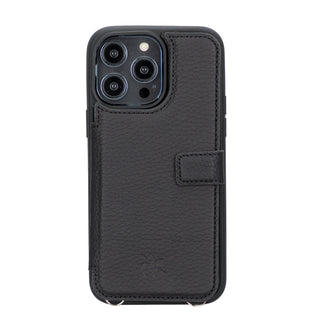 Fermo Leather Crossbody Wallet Phone Case for iPhone 14 Pro