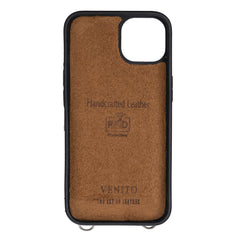 Fermo Funda de cuero para teléfono con billetera cruzada para iPhone 13
