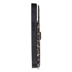 Fermo Funda de cuero para teléfono con billetera cruzada para iPhone 13