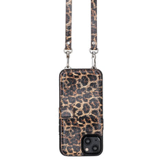 Fermo Funda de cuero para teléfono con billetera cruzada para iPhone 13