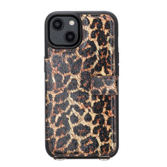 Fermo Funda de cuero para teléfono con billetera cruzada para iPhone 14