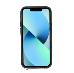 Fermo Funda de cuero para teléfono con billetera cruzada para iPhone 13 Mini
