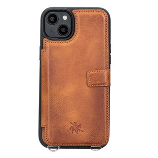 Fermo Leather Crossbody Wallet Phone Case for iPhone 14 Plus