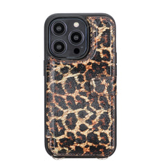 Fermo Funda de cuero para teléfono con billetera cruzada para iPhone 14 Pro
