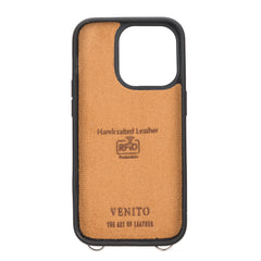 Fermo Funda de cuero para teléfono con billetera cruzada para iPhone 14 Pro