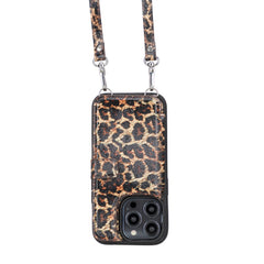 Fermo Funda de cuero para teléfono con billetera cruzada para iPhone 14 Pro