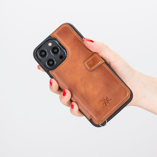 Fermo Leather Crossbody Wallet Phone Case for iPhone 14 Pro Max
