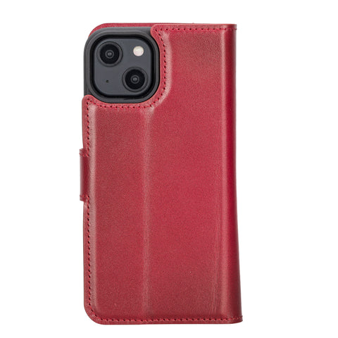 Funda tipo billetera de cuero desmontable con bloqueo RFID Ravenna para iPhone 14