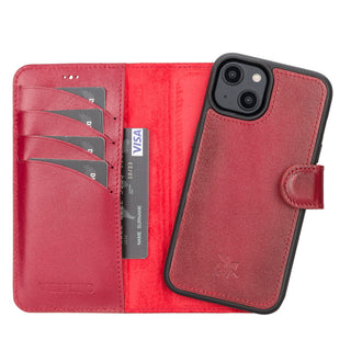 Ravenna RFID Blocking Detachable Leather Wallet Case for iPhone 14