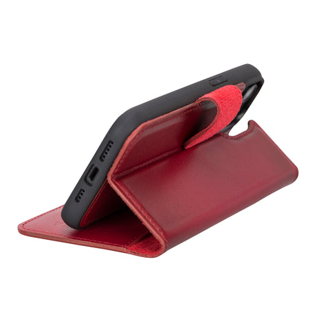 Funda tipo billetera de cuero desmontable con bloqueo RFID Ravenna para iPhone 14