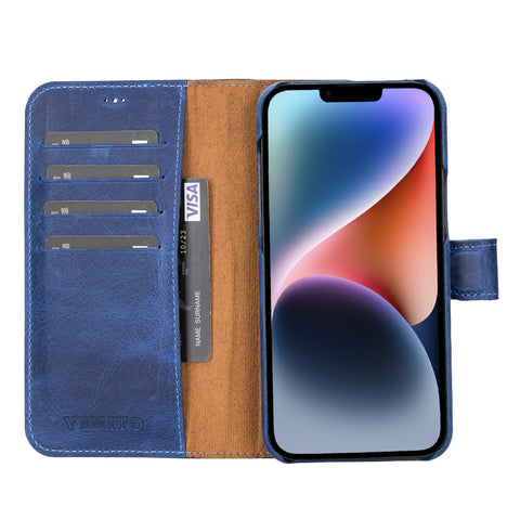 Florence RFID Blocking Leather Wallet Case for iPhone 14 Plus