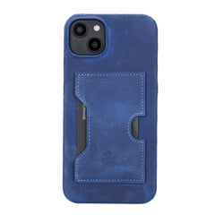 Funda tipo billetera de cuero con bloqueo RFID Florence para iPhone 14 Plus