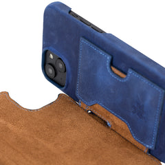 Funda tipo billetera de cuero con bloqueo RFID Florence para iPhone 14 Plus