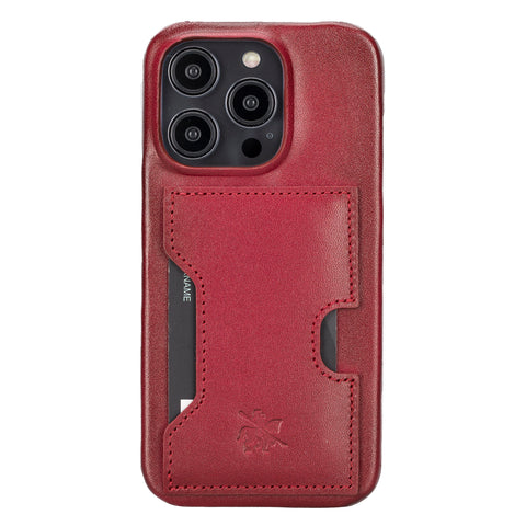 Funda tipo billetera de cuero con bloqueo RFID Florence para iPhone 14 Pro