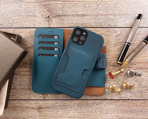 Florence RFID Blocking Leather Wallet Case for iPhone 12 Pro Max