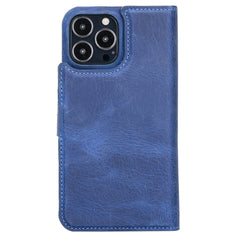 Funda tipo billetera de cuero con bloqueo RFID Florence para iPhone 13 Pro Max