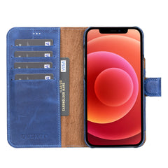 Funda tipo billetera de cuero con bloqueo RFID Florence para iPhone 13 Pro Max