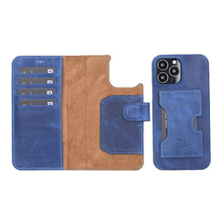 Funda tipo billetera de cuero con bloqueo RFID Florence para iPhone 13 Pro Max