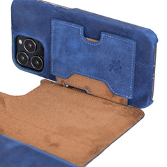 Funda tipo billetera de cuero con bloqueo RFID Florence para iPhone 13 Pro Max
