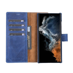 Florence - Funda tipo cartera de piel con bloqueo RFID para Samsung Galaxy S22 Ultra