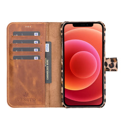 Funda tipo billetera de cuero con bloqueo RFID Florence para iPhone 13 Pro Max
