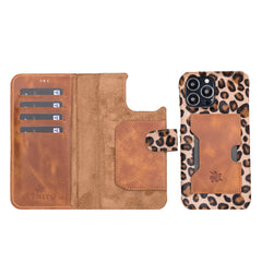 Funda tipo billetera de cuero con bloqueo RFID Florence para iPhone 13 Pro Max