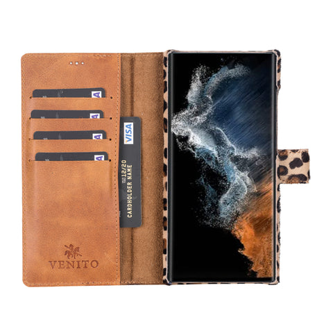 Florence RFID Blocking Leather Wallet Case for Samsung Galaxy S22 Ultra