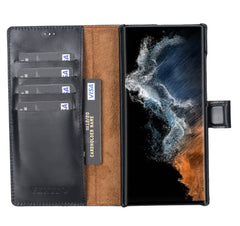 Florence - Funda tipo cartera de piel con bloqueo RFID para Samsung Galaxy S22 Ultra