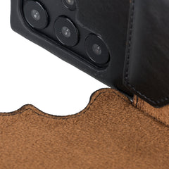 Florence - Funda tipo cartera de piel con bloqueo RFID para Samsung Galaxy S22 Ultra