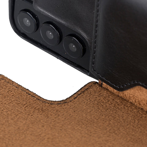 Funda tipo billetera de cuero con bloqueo RFID Florence para Samsung Galaxy S22