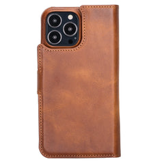 Funda tipo billetera de cuero con bloqueo RFID Florence para iPhone 13 Pro Max