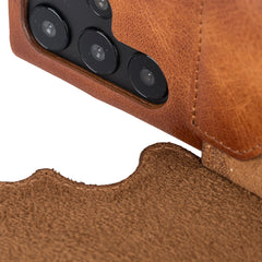 Florence - Funda tipo cartera de piel con bloqueo RFID para Samsung Galaxy S22 Ultra
