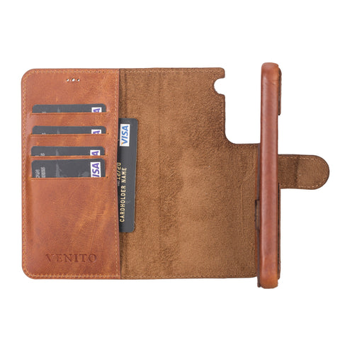 Funda tipo billetera de cuero con bloqueo RFID Florence para Samsung Galaxy S22