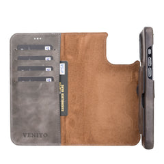Funda tipo billetera de cuero con bloqueo RFID Florence para iPhone 13 Pro Max