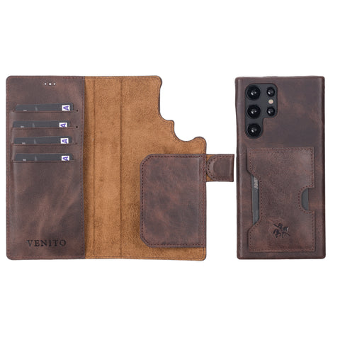 Florence RFID Blocking Leather Wallet Case for Samsung Galaxy S22 Ultra