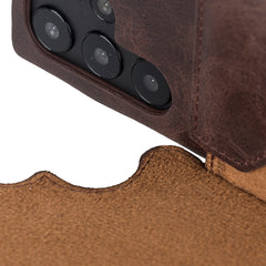 Florence - Funda tipo cartera de piel con bloqueo RFID para Samsung Galaxy S22 Ultra