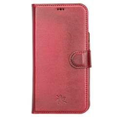 Funda tipo billetera de cuero con bloqueo RFID Florence para iPhone 13 Pro Max