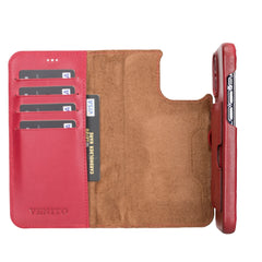 Funda tipo billetera de cuero con bloqueo RFID Florence para iPhone 13 Pro Max