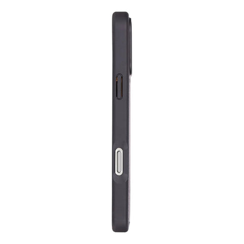 Funda de cuero Lucca Snap On para iPhone 15