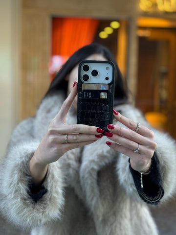 Capri Snap On Leather Wallet Case for iPhone 17 Pro