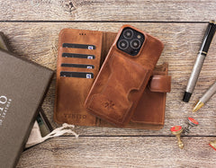 Florence RFID Blocking Leather Wallet Case for iPhone 14 Pro