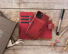 Florence RFID Blocking Leather Wallet Case for iPhone 14