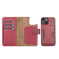 Florence RFID Blocking Leather Wallet Case for iPhone 14